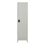 Single-Door Metal Tall Cabinet Shelf Storage for Home Office Gym - Furniture > Office