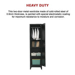 Single-Door Metal Tall Cabinet Shelf Storage for Home Office Gym - Furniture > Office
