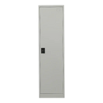 Single-Door Metal Tall Cabinet Shelf Storage for Home Office Gym - Furniture > Office
