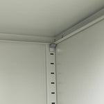 Single-Door Metal Tall Cabinet Shelf Storage for Home Office Gym - Furniture > Office