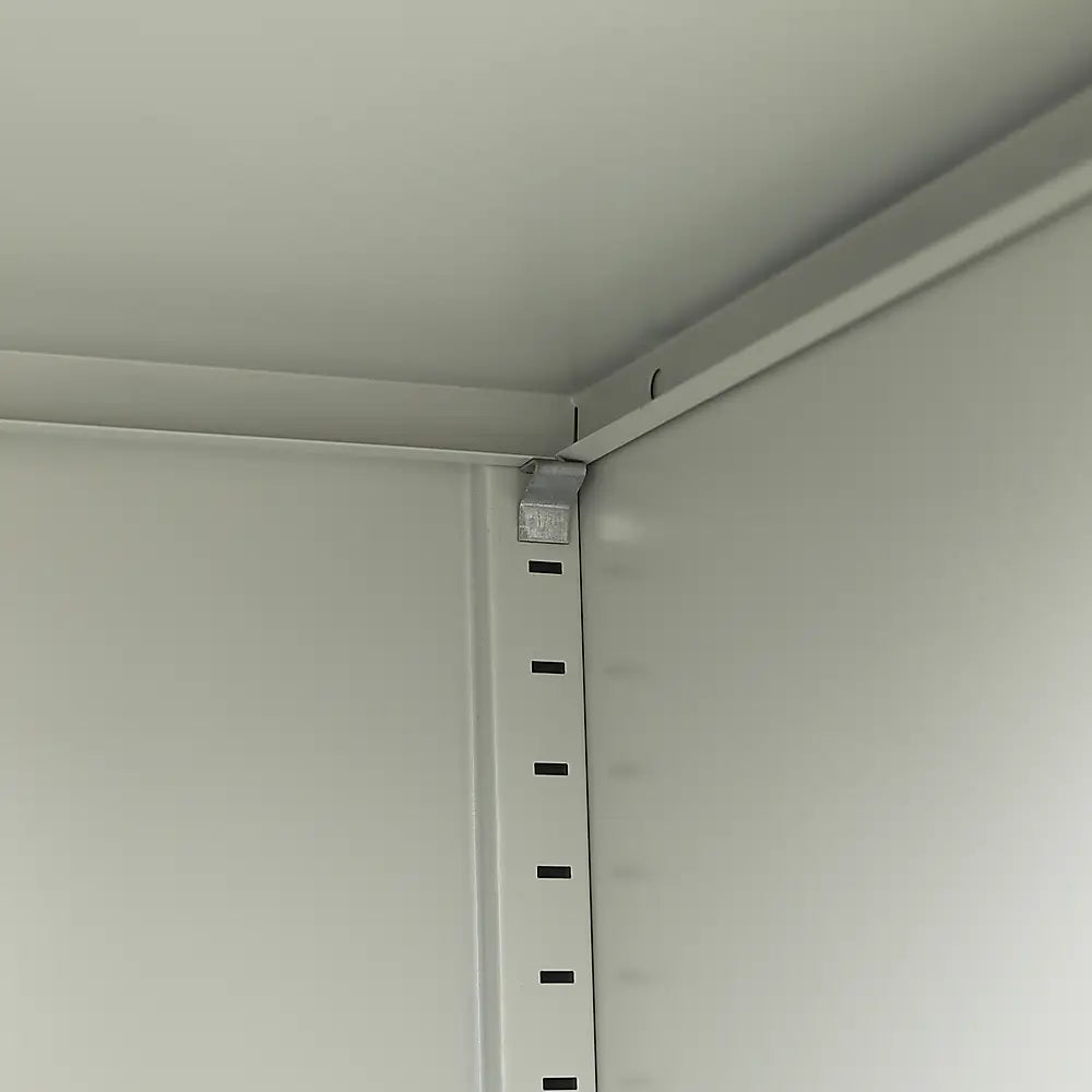 Single-Door Metal Tall Cabinet Shelf Storage for Home Office Gym - Furniture > Office
