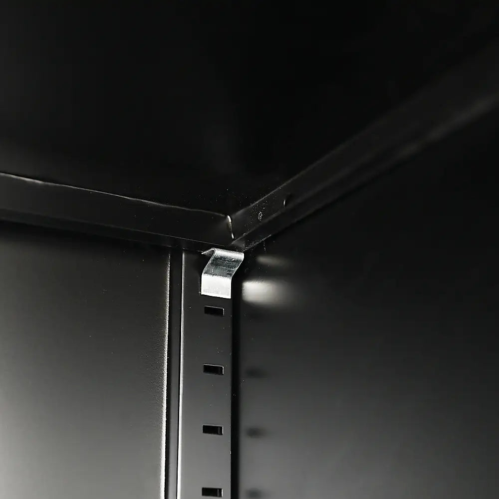 Single-Door Metal Tall Cabinet Shelf Storage for Home Office Gym - Furniture > Office