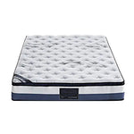 Single Mattress Latex Pillow Top Pocket Spring Foam Medium Firm Bed - Furniture > Mattresses