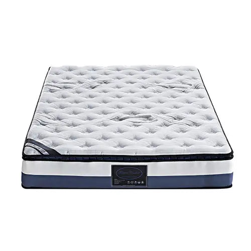 Single Mattress Latex Pillow Top Pocket Spring Foam Medium Firm Bed - Furniture > Mattresses