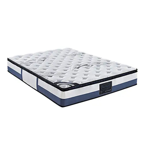 Single Mattress Latex Pillow Top Pocket Spring Foam Medium Firm Bed - Furniture > Mattresses