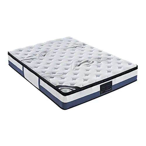 Single Mattress Latex Pillow Top Pocket Spring Foam Medium Firm Bed - Furniture > Mattresses