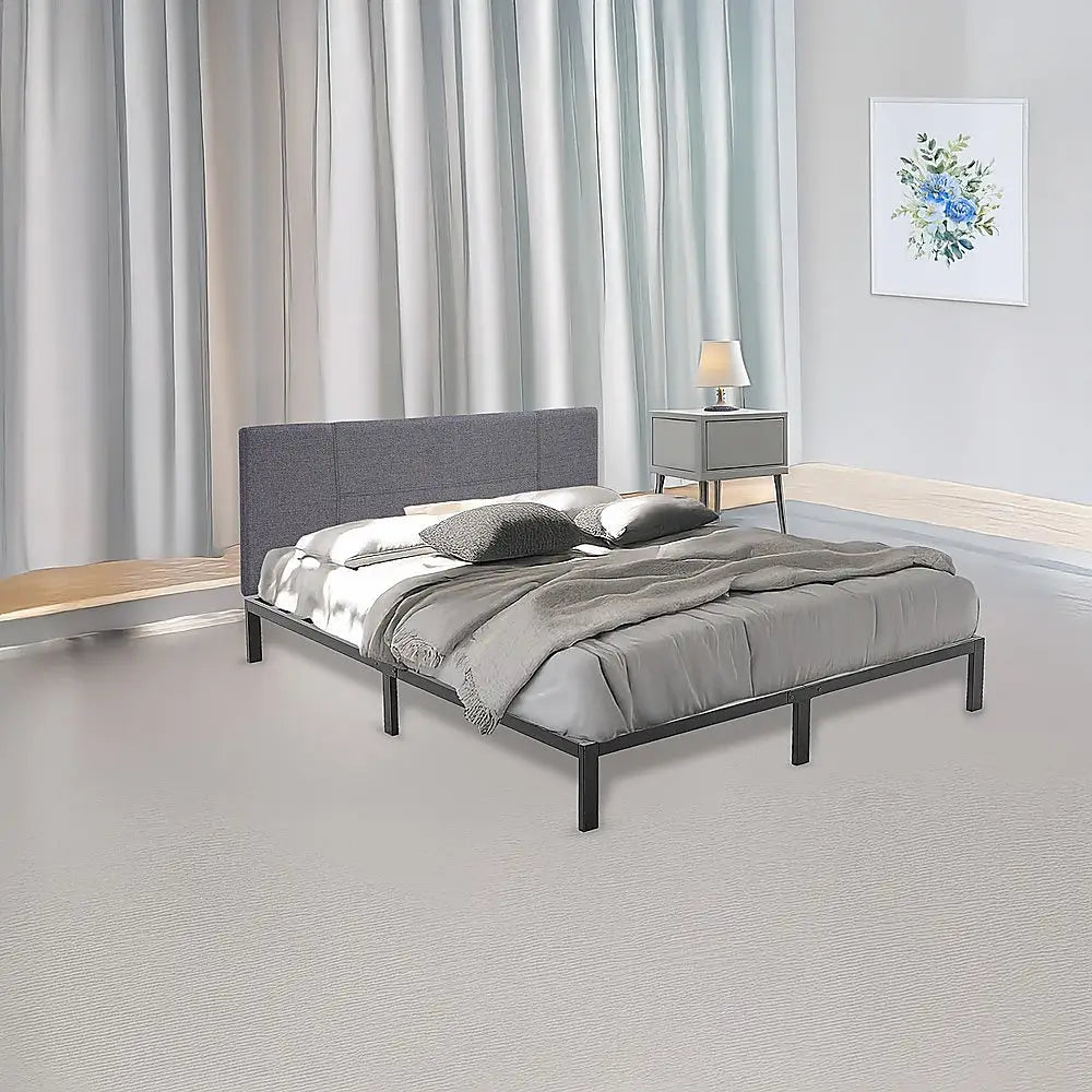 Single Metal Bed Frame Full Steel Heavy Duty - Furniture > Bedroom > Beds & Bed Frames