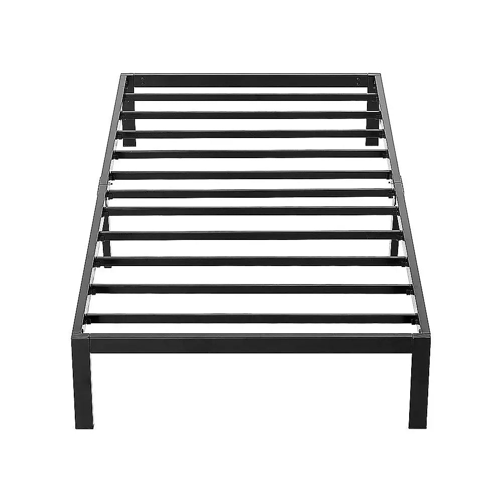 Single Metal Bed Frame Full Steel Heavy Duty - Furniture > Bedroom > Beds & Bed Frames