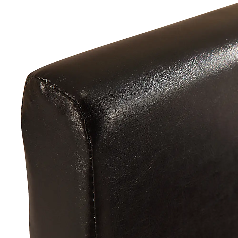 Single PU Leather Bed Frame Black - Furniture > Bedroom > Beds & Bed Frames