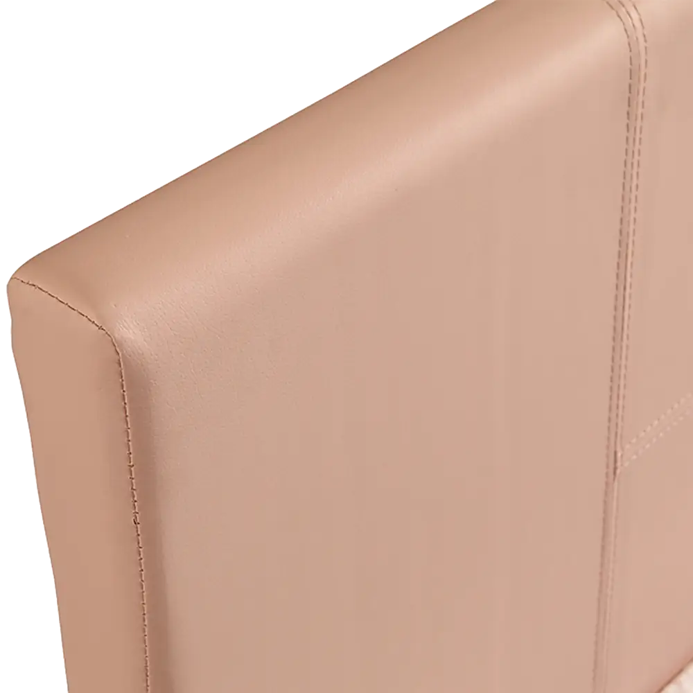 Single PU Leather Bed Frame Pink - Furniture > Bedroom