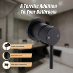 Single Round Shower Bath Mixer Tap Bathroom WATERMARK Approved - Furniture > Bathroom > Tap & Sink Accessories