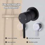 Single Round Shower Bath Mixer Tap Bathroom WATERMARK Approved - Furniture > Bathroom > Tap & Sink Accessories