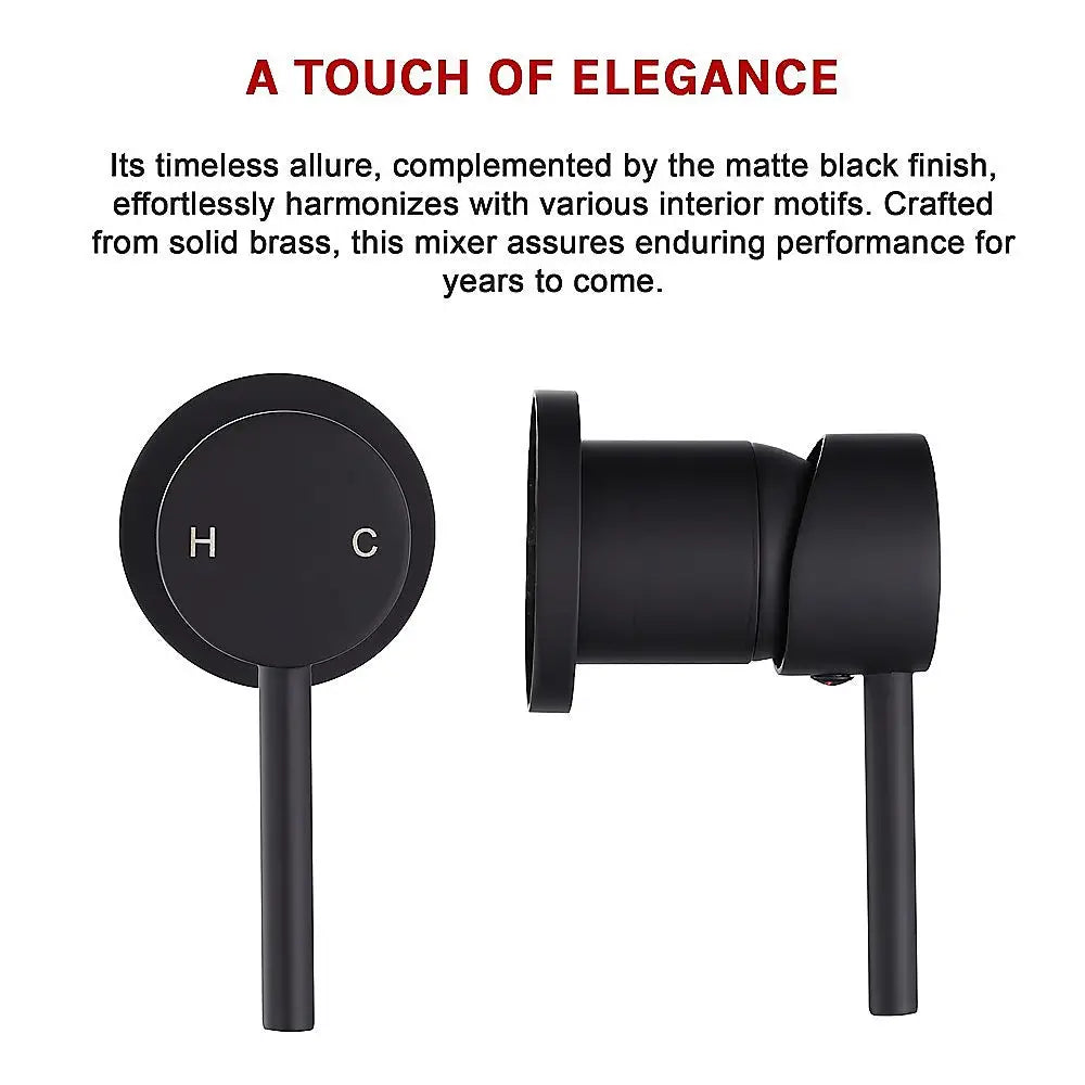 Single Round Shower Bath Mixer Tap Bathroom WATERMARK Approved - Furniture > Bathroom > Tap & Sink Accessories