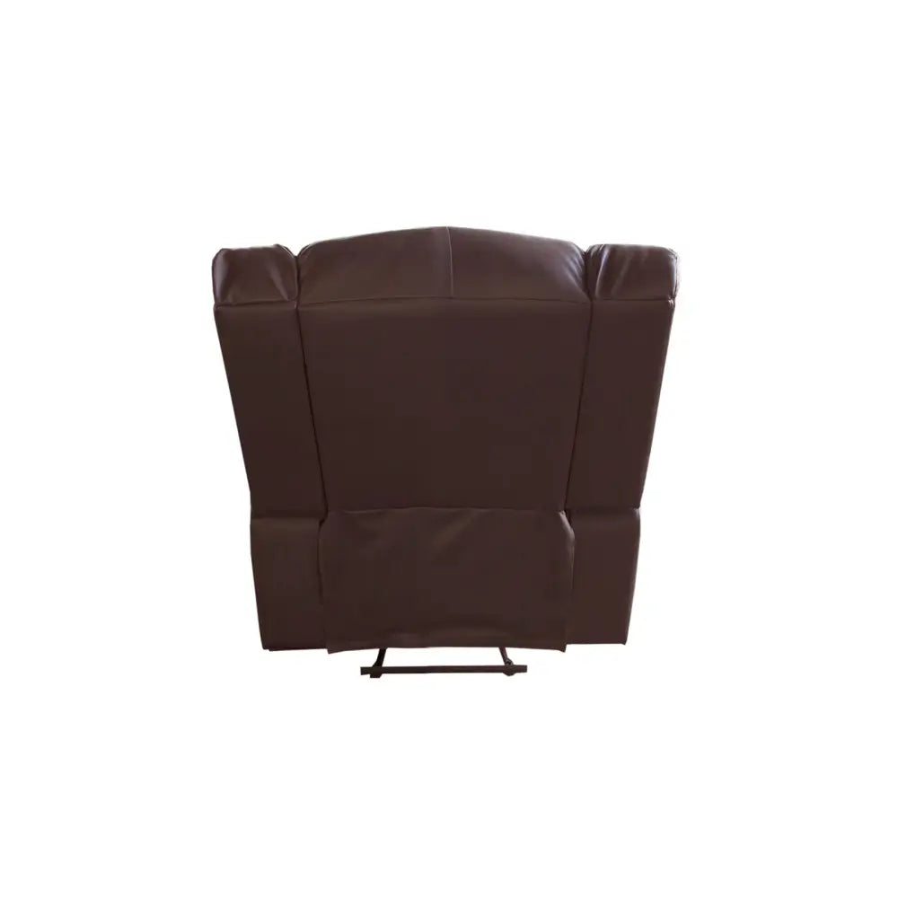 Single Seater Recliner Sofa Chair In Faux Leather Lounge Couch Armchair in Brown - Furniture > Living Room
