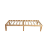 Single Size Warm Wooden Natural Bed Base Frame - Baby & Kids > Kid’s Furniture