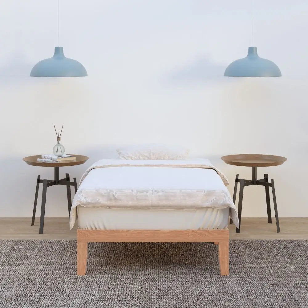 Single Size Warm Wooden Natural Bed Base Frame - Baby & Kids > Kid’s Furniture