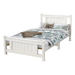 Single Solid Pine Timber Bed Frame-White - Baby & Kids > Kid’s Furniture