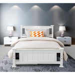 Single Solid Pine Timber Bed Frame-White - Baby & Kids > Kid’s Furniture