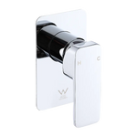 Single Square Shower Bath Mixer Tap Bathroom WATERMARK Approved in Chrome - Furniture > Bathroom > Tap & Sink
