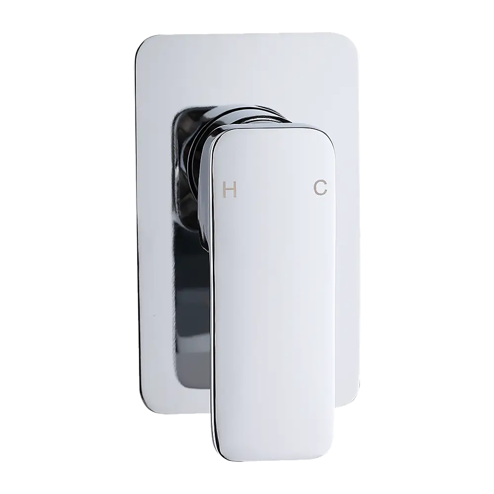 Single Square Shower Bath Mixer Tap Bathroom WATERMARK Approved in Chrome - Furniture > Bathroom > Tap & Sink