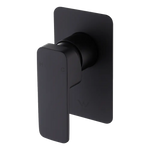 Single Square Shower Bath Mixer Tap Bathroom WATERMARK Approved in Black - Furniture > Bathroom > Tap & Sink Accessories
