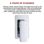 Single Square Shower Bath Mixer Tap Bathroom WATERMARK Approved in Chrome - Furniture > Bathroom > Tap & Sink