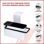Sink Aid Self Draining Caddy Kitchen Sponges Brush Soap - Health & Beauty > Personal Care > Back Care