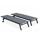 Sirocco (Set of 2) Sunloungers - Black - Furniture > Outdoor > Outdoor Sofas & Lounge Sets