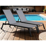 Sirocco (Set of 2) Sunloungers - Black - Furniture > Outdoor > Outdoor Sofas & Lounge Sets