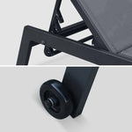 Sirocco (Set of 2) Sunloungers - Black - Furniture > Outdoor > Outdoor Sofas & Lounge Sets