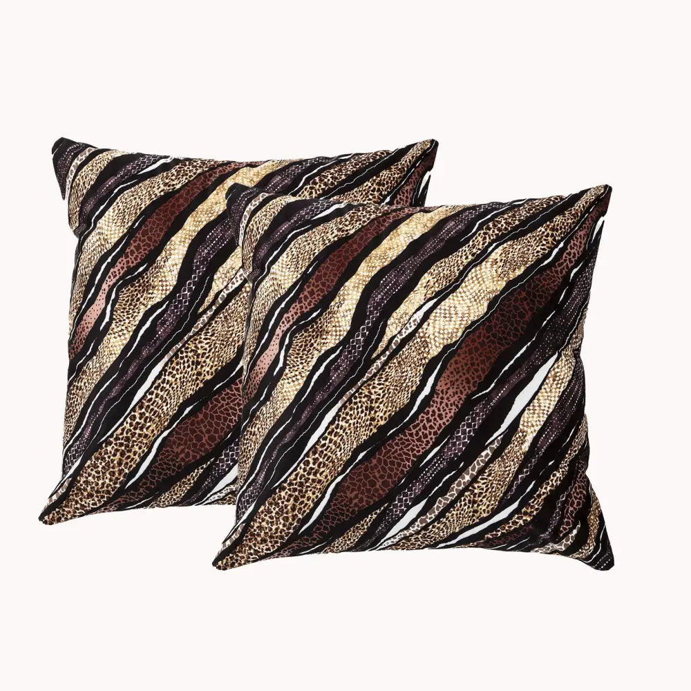 Skin Twin Pack Poly Velvet Printed Cushion by Renee Taylor - Home & Garden > Decor > Cushions & Throws