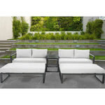 Skye 5pc Outdoor Sofa Set Coffee Side Table Modular Aluminium Frame - Furniture > Outdoor