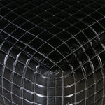 SLEEK BLACK LEATHER OTTOMAN - Furniture > Living Room > Ottomans & Footstools