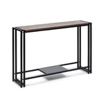 Sleek Hallway Console Table with Copper Textured Top - Furniture > Living Room