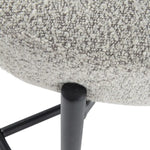 Sleek White Quartz Metal Boucle Elsa Bar Stools - Furniture > Bar Stools & Chairs > Table & Bar Stools