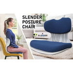 Slender Chair Posture Correction Seat Floor Lounge Padded Stackable BLUE - Furniture > Office > Office & Desk Chairs