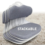 Slender Chair Posture Correction Seat Floor Lounge Padded Stackable GREY - Furniture > Office > Office & Desk Chairs