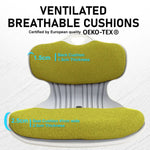 Slender Chair Posture Correction Seat Floor Lounge Padded Stackable LIME - Furniture > Office > Office & Desk Chairs
