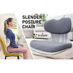 Slender Chair Posture Correction Seat Floor Lounge Padded Stackable GREY - Furniture > Office > Office & Desk Chairs