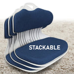 Slender Chair Posture Correction Seat Floor Lounge Padded Stackable BLUE - Furniture > Office > Office & Desk Chairs