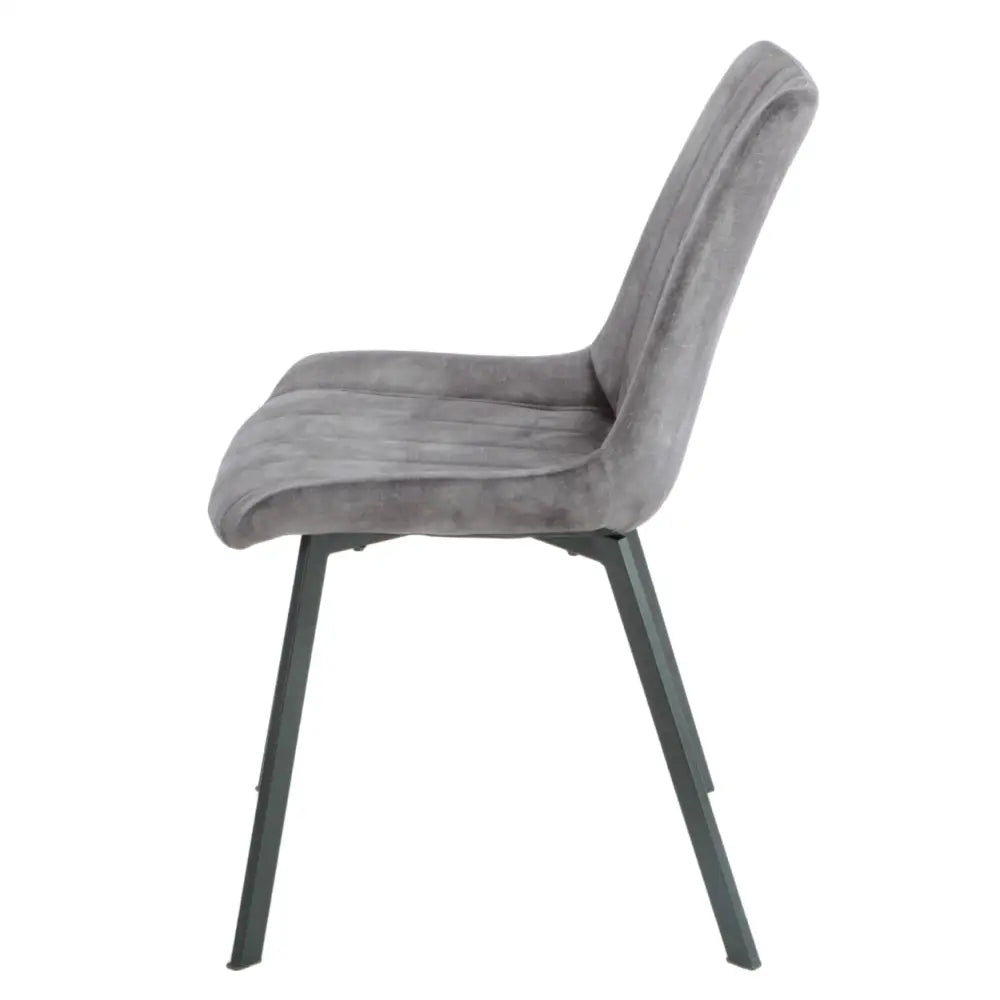 Sloane Fabric Dining Chairs (Set of 4) - Grey - Furniture > Dining > Kitchen & Dining Chairs