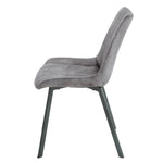 Sloane Fabric Dining Chairs (Set of 4) - Grey - Furniture > Dining > Kitchen & Dining Chairs