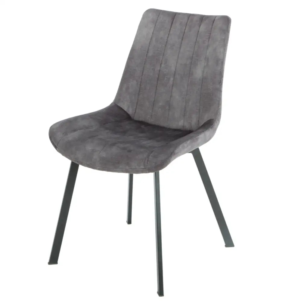 Sloane Fabric Dining Chairs (Set of 4) - Grey - Furniture > Dining > Kitchen & Dining Chairs