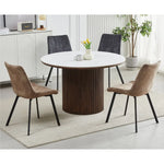 Sloane Fabric Dining Chairs (Set of 4) - Grey - Furniture > Dining > Kitchen & Dining Chairs