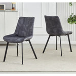 Sloane Fabric Dining Chairs (Set of 4) - Grey - Furniture > Dining > Kitchen & Dining Chairs