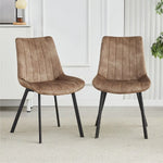 Sloane Fabric Dining Chairs (Set of 4) - Taupe - Furniture > Dining > Kitchen & Dining Chairs