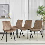 Sloane Fabric Dining Chairs (Set of 4) - Taupe - Furniture > Dining > Kitchen & Dining Chairs