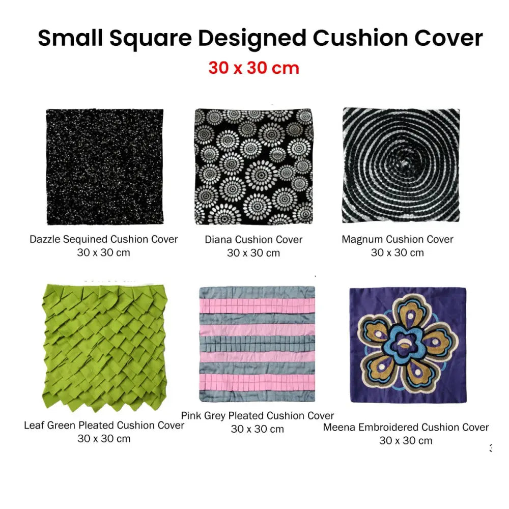 Small Designed Square Cushion Cover 30 x 30 cm Dazzle - Home & Garden > Bedding