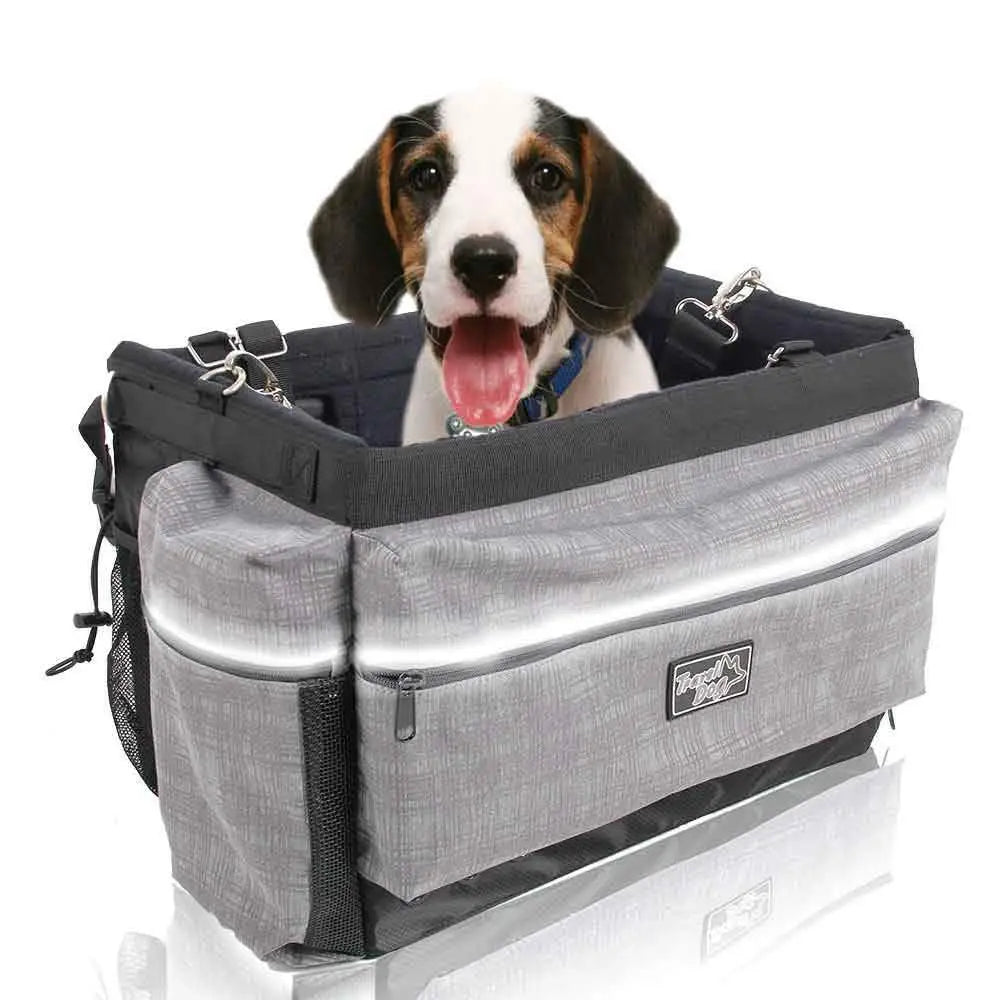 Small Dog Bicycle Mount Bag - Pet Travel Carrier Basket - Bike Riding Seat - Pet Care > Dog Supplies > Dog Carriers &