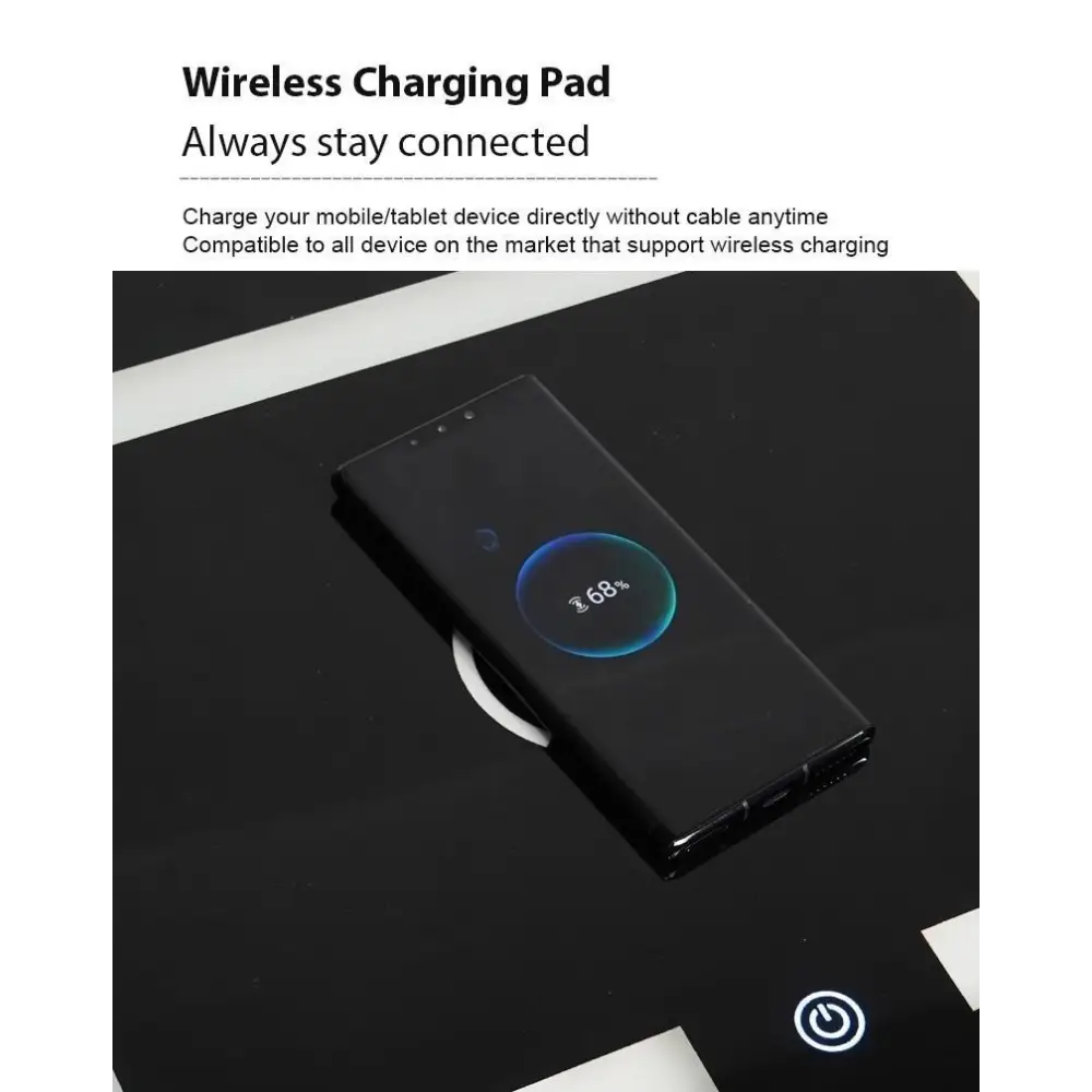 Smart Bedside Tables Finger Print Lock Side 3 Drawers Wireless Charging USB Nightstand LED AU - Furniture > Bedroom >